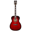 D'Angelico PREMIER TAMMANY Series Acoustic Electric Guitar (Trans Black Cherry Burst)