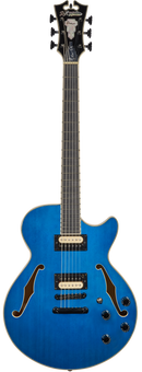 D'Angelico FABRIZIO SOTTI Signature Hollow Body Electric Guitar (Blue)