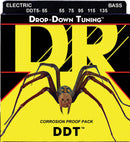 DR Handmade Strings DDT5-55 DDT Drop-down Tuning 5-String Bass Strings - Heavy (55-135)