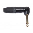 DieHard DHJ63MABK ONEHERO Prise jack mono angle 90° 1/4" - Noir