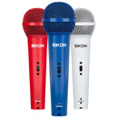 Eikon DM800COLORKIT Kit de 3 Microphones Dynamiques Voix - Rouge/Blanc/Bleu