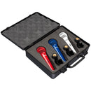 Eikon DM800COLORKIT Kit de 3 Microphones Dynamiques Voix - Rouge/Blanc/Bleu