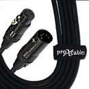 ProX XC-5PDMX03 3 pi. Câble haute performance DMX XLR5-M vers XLR5-F