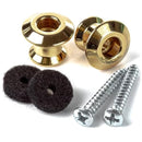 Dunlop 2PSLS034G STRAPLOK® Ensemble de boutons de sangle à double conception - Or