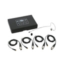 Galaxy Audio ESM8-OBK-4GAL Microphone omnidirectionnel à oreille unique noir avec 4 câbles pour Galaxy Audio/AKG