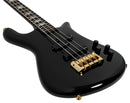 Spector EURO4BKCL Euro 4 Classic - Basse électrique avec matériel doré - Noir massif