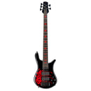 Spector EURO5LXALEX1 Euro5LX Alex Webster - 5 String Electric Bass with Seymour Duncan Humbuckers - Black Gloss with Blood Drip
