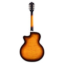Guild Westerly F-250CE Deluxe - Guitare acoustique Jumbo Cutaway - Burst antiquaire gloss