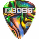 Boss BPK-12-AM Celluloid Guitar Picks Abolone Medium 12 pcs - Red One Music