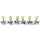 Kluson KRGL-3-CP Revolution Pearloid Locking 3+3 Chrome Tuner Set
