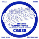 D'Addario CG038 XL PLAINE PLACE Single Single Electric Guitar String - .038 Painle