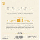D'Addario EJ95A Arabic Oud String Set Tie End Normal