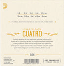 D'Addario EJ96 Cuatro-Puerto Rico Strings