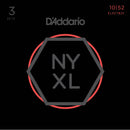 D'Addario NYXL1052-3P Electric Guitar Strings - 3 Pack