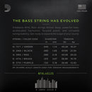 D'Addario NYXL45125 Cordes pour guitare basse 5 cordes – Longues 45-125