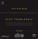 D'Addario NYXL0946 Cordes de guitare électrique enroulées en nickel – 09-46 dessus super léger/bas régulier