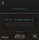 D'Addario NYXL1152 Cordes électriques enroulées en nickel - Dessus moyen/Bas lourd 11-52