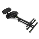 Gravity GR-GFMSEAT1BR Height Adjustable Stool w/ Foot and Backrest