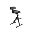 Gravity GR-GFMSEAT1BR Height Adjustable Stool w/ Foot and Backrest