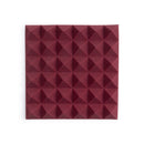 Gator Frameworks GFW-ACPNL1212PBDY-2PK 12x12" Acoustic Pyramid Panel - Burgundy, 2 Pack