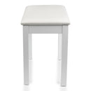 GATOR GFW-KEYBENCH-WDWH Banc de piano en bois traditionnel - blanc