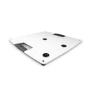 Gravity GR-GLS431W Support d'éclairage avec base carrée en acier 3 positions - Blanc 