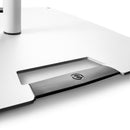 Gravity GR-GLS431W Support d'éclairage avec base carrée en acier 3 positions - Blanc 