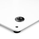 Gravity GR-GLS431W Support d'éclairage avec base carrée en acier 3 positions - Blanc 