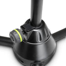 Gravity GR-GMS4222B Pied de microphone court avec base de trépied pliable et perche télescopique à réglage en 2 points