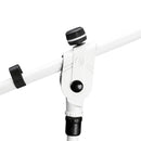 Gravity GR-GMS4322W Microphone Stand w/ Folding Tripod Base And 2-Point Adjustment Telescoping Boom - White