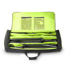 Gravity GR-GSSMSSET1 Lot de 2 enceintes et 2 pieds de microphone dans un sac de transport