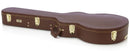 Gator GW-335-BROWN Deluxe Wood Series Semi-Hollow Guitar Deluxe Wood Case