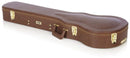 Gator GW-LP-BROWN Gibson Les Paul® Guitar Deluxe Wood Case - Vintage Brown Exterior
