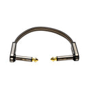 EBS HP-10 High Performance Flat Patch Cable Black Gold - 10cm