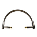 EBS HP-18 High Performance Flat Patch Cable Black Gold - 18cm
