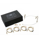 Galaxy Audio HSM8-OBG-4GAL Microphone omnidirectionnel double oreille beige avec 4 câbles pour Galaxy Audio