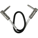 Hosa CPE-112 1/4in Right-Angle To 1/4in Right Angle Coupler - 12in