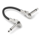 Hosa IRG-103 Câble d'instrument mâle à angle droit 1/4" vers mâle à angle droit 1/4" - 3'