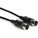 Hosa MID-320BK Standard MIDI 5-Pin DIN to MIDI 5-Pin DIN Cable (Black) - 20'