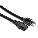 Hosa PWC-425 Black 14 Gauge Electrical Extension Cable with IEC Female Connector - 25'