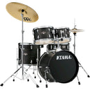 Tama IE58CBOW Imperialstar IE58C Batterie complète 5 pièces avec caisse claire et cymbales Meinl - Black Oak Wrap