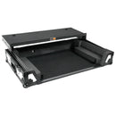 ProX XS-DDJREV7WLTWH ATA Flight Case for Pioneer DDJ-REV7 DJ Controller w/Laptop Shelf 1U Rack Space and Wheels (White Black)