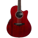 Ovation CS24-RR Celebrity Standard Series – Guitare électro-acoustique Lyrachord de profondeur moyenne – Bordeaux