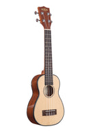 Kala KA-SSLNG Solid Spruce Top Gloss Long Neck Soprano Ukulele