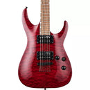 ESP LTD MH-200QM NT Electric Guitar (See-Thru Black Cherry)
