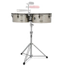 Latin Percussion LP1415-EC Timbales en acier nickel noir Classe E