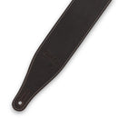 Levy's M17BAS Pull-Up Butter Leather Guitar Strap - 2.5" (Dark Brown)