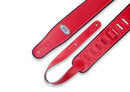 Levy's M26VP Sangle de guitare réversible en vinyle – 2 3/4" (rouge et noir)