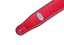 Levy's M26VP Sangle de guitare réversible en vinyle – 2 3/4" (rouge et noir)