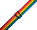 Levy's M8POLY-RNB Polypropylene Guitar Strap - 2" (Rainbow)